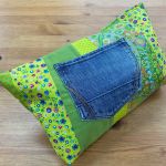 2 Patchwork bags with denim elements - Set